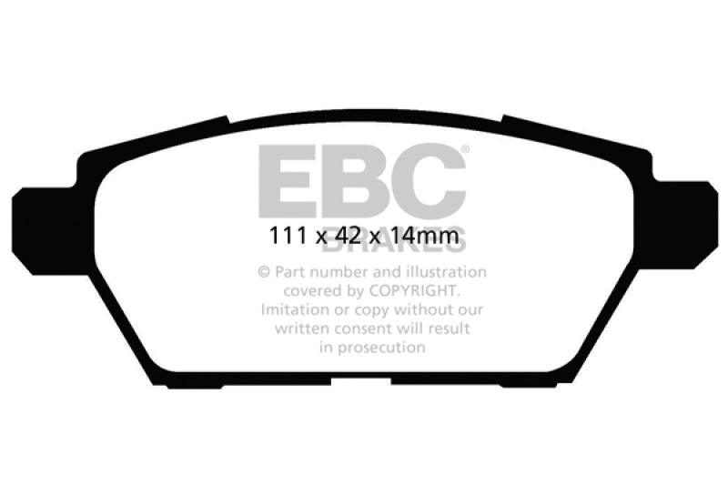 EBC 06-09 Ford Fusion 2.3 Redstuff Rear Brake Pads - Order Your Parts - اطلب قطعك