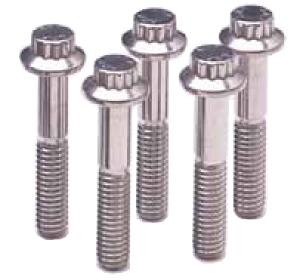 ARP M8 x 1.25 x 45mm 12pt Black Oxide Bolts (Set of 5)