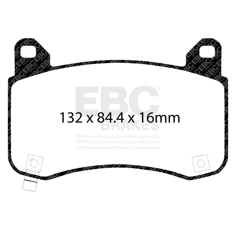 EBC 2020+ Tesla Model Y Yellowstuff Front Brake Pads