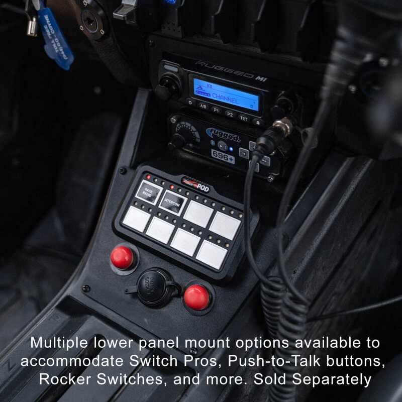Rugged Radios Polaris RZR PRO XP/Turbo R/Pro R - Complete Kit w/STX Stereo Remote Head Mount Kit