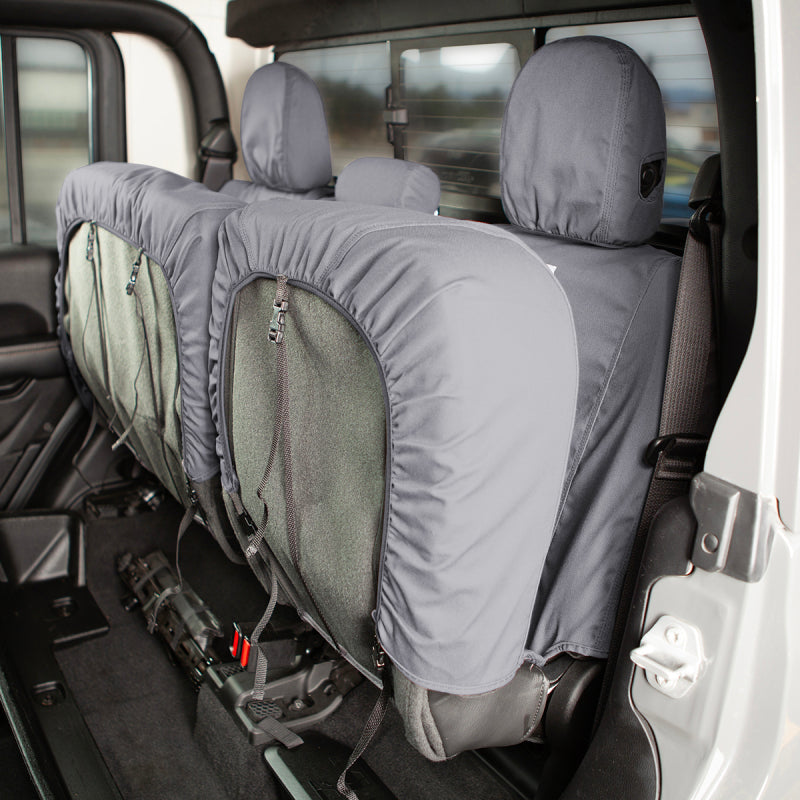 Covercraft 2024+ Ford Ranger SuperCrew Carhartt SeatSaver Custom Front Row Seat Covers - Gravel
