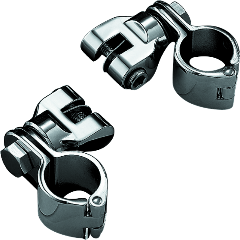 Kuryakyn 1-1/4inch Magnum Quick Clamp With Clevis Chrome (Pair)