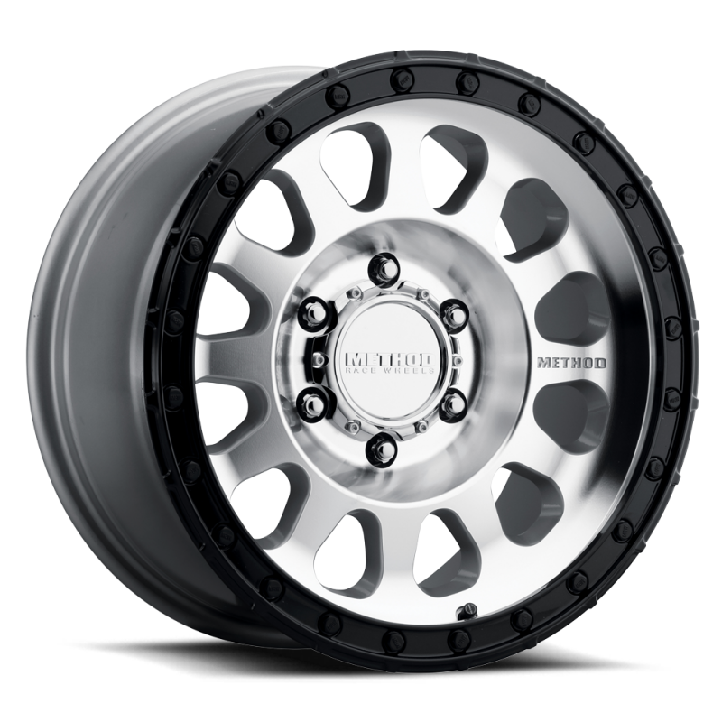 Method MR315 17x8.5 0mm Offset 6x5.5 106.25mm CB Machined Wheel - Gloss Black Lip