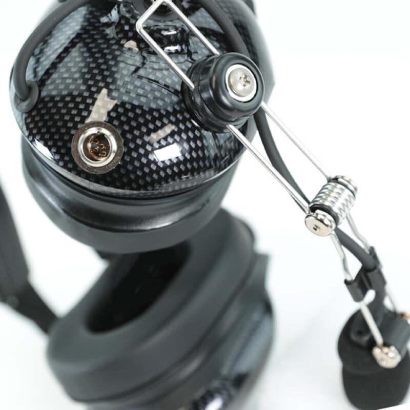 Rugged Radios H41 Behind the Head (BTH) Headset for 2-Way Radios - Carbon Fiber