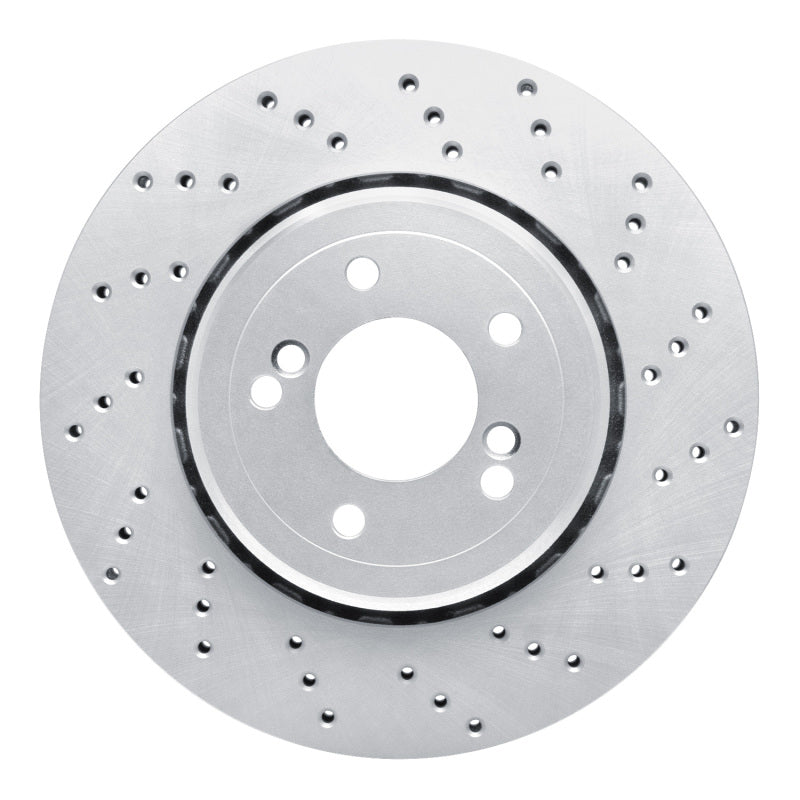 DFC 08-11 BMW 1 Series M Rear Right Drilled Hi-Carbon Alloy Geomet Coated Rotor