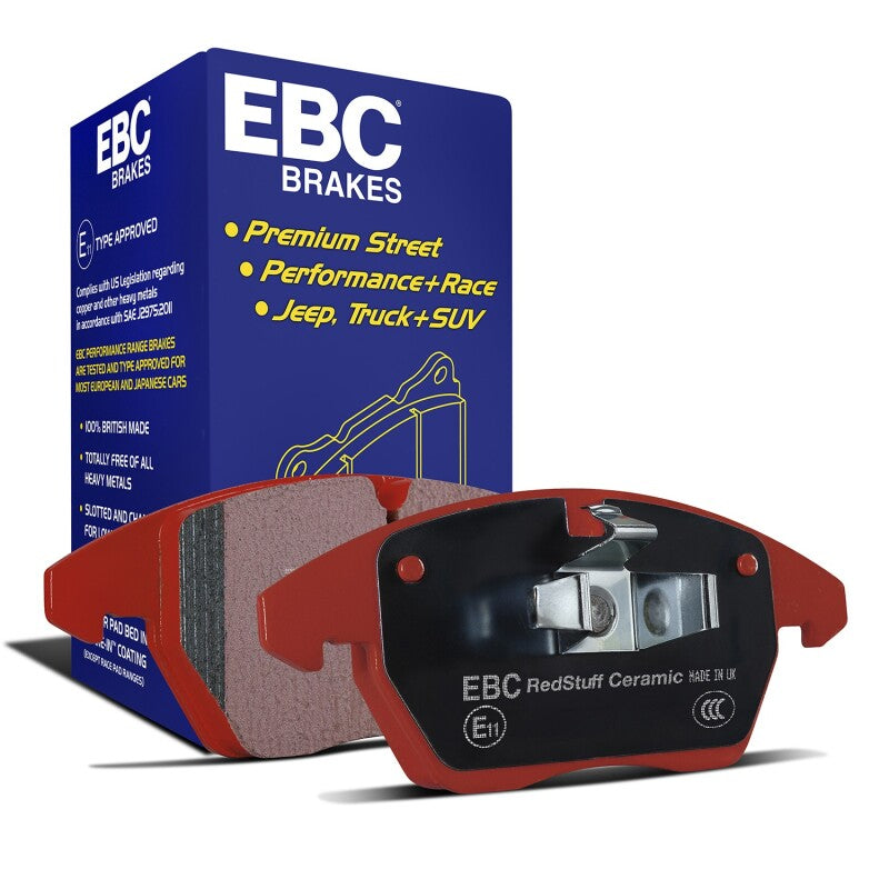 EBC 14+ Jaguar F-Type (Cast Iron Rotors Only) 5.0 Supercharged (490) Redstuff Rear Brake Pads