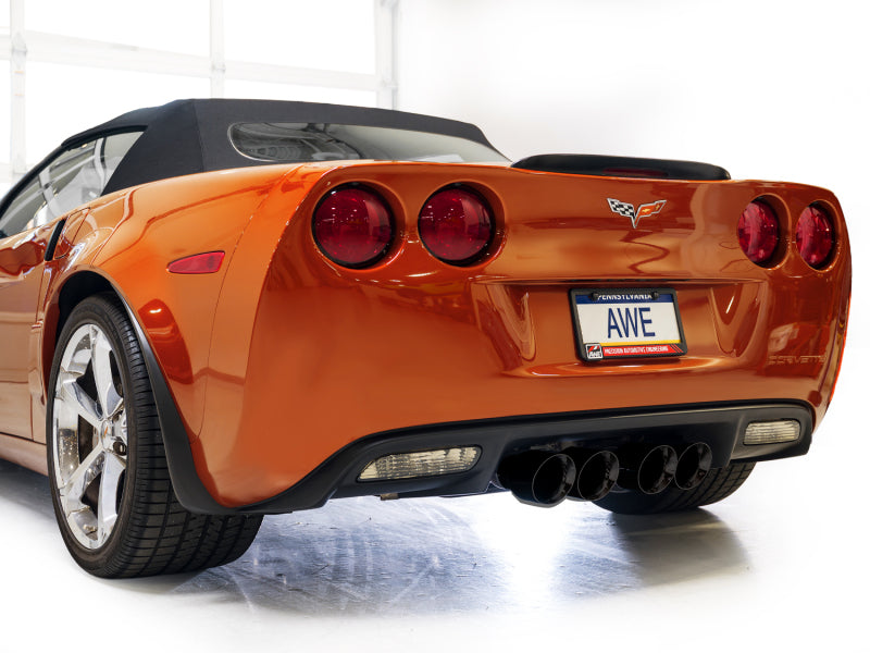 AWE Tuning 05-07 C6 Chevrolet Corvette 6.0L Touring Edition Axle-Back Exhaust w/ Diamond Black Tips