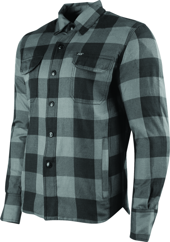 Speed and Strength True Grit 2.0 Armored Moto Shirt Grey - Small