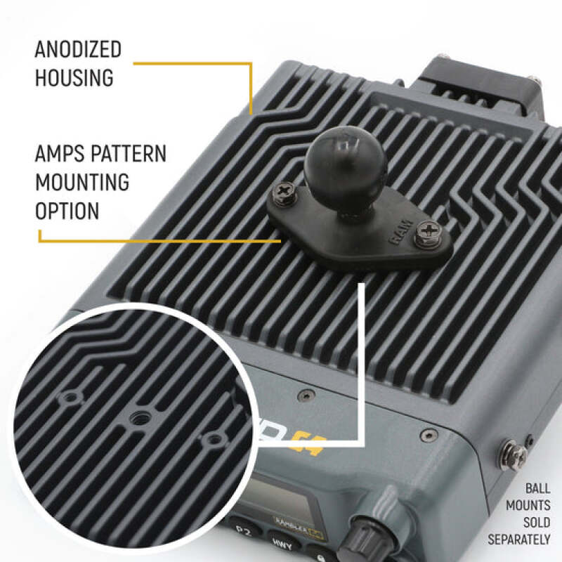 Rugged Radios Rambler G4 GMRS Band Mobile Radio with Stealth Antenna