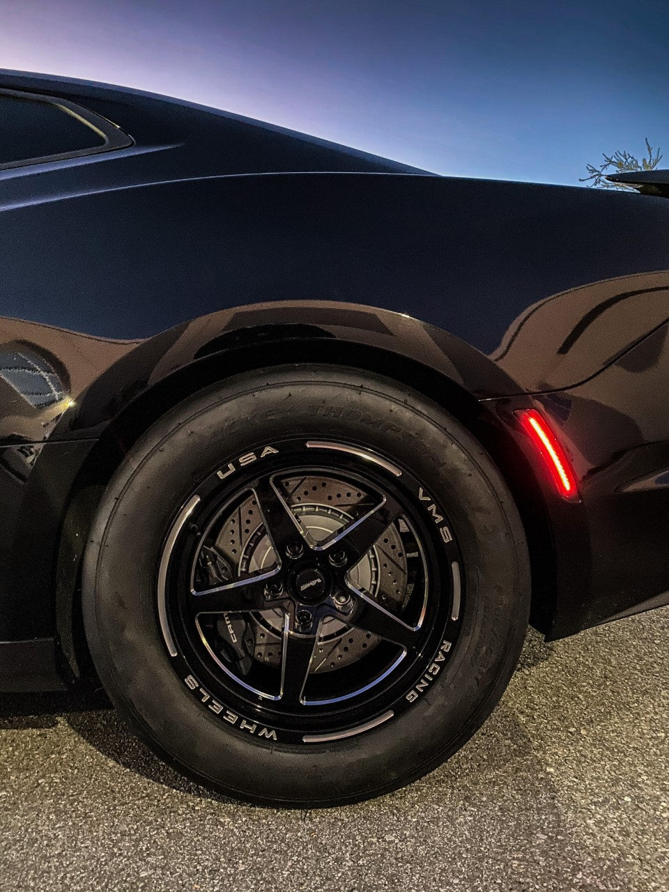 VMS V-Star 17x10 أسود ميلنق