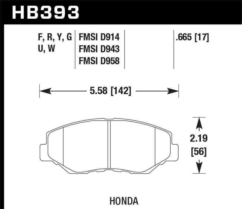 Hawk 13-15 Honda Civic Si DTC-60 Front Race Brake Pads - Order Your Parts - اطلب قطعك