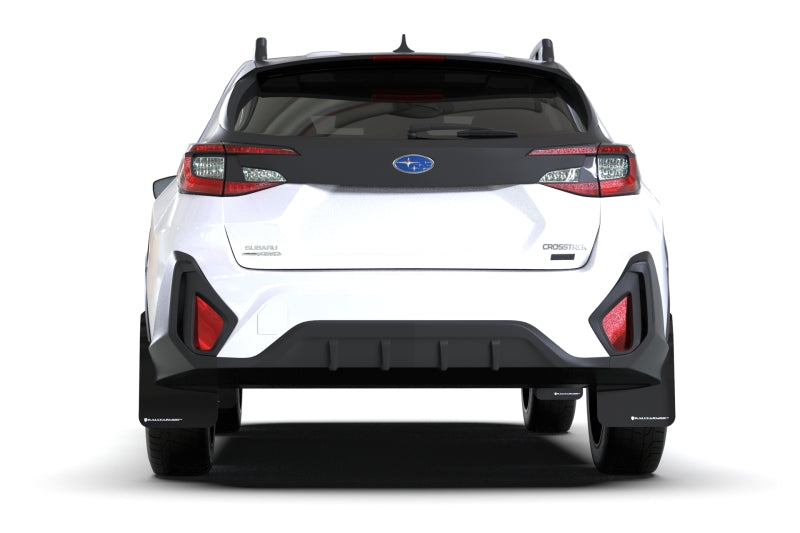 Rally Armor 24-26 Subaru Crosstrek Black UR Mud Flap Light Blue Logo