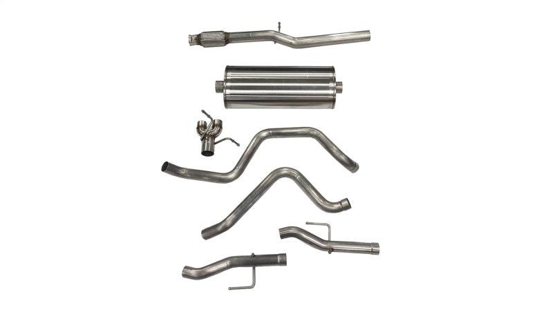 Corsa 2019+ Chevy Silverado 5.3L Crew Cab 3in Cat-Back Dual Rear Exit w/ Polished Tip - Order Your Parts - اطلب قطعك