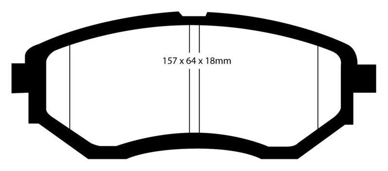 EBC 13+ Subaru Forester 2.0 Turbo Redstuff Front Brake Pads - Order Your Parts - اطلب قطعك