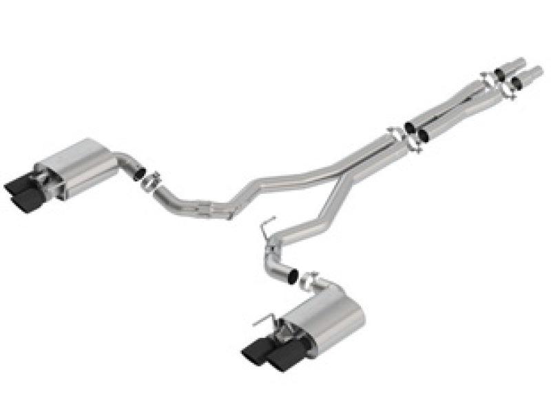 Borla 2018 Ford Mustang GT 5.0L AT/MT 3in ATAK Catback Exhaust Black Chrome Tips w/ Valves - Order Your Parts - اطلب قطعك
