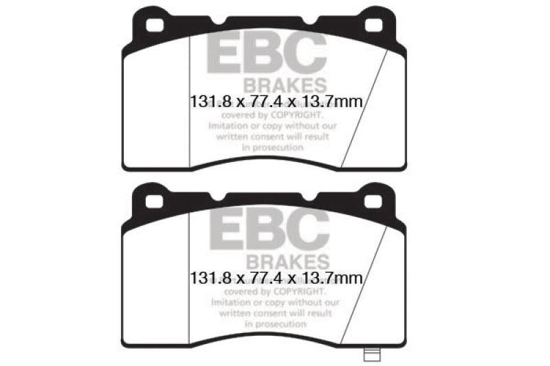 EBC 09+ Hyundai Genesis Coupe 2.0 Turbo (Brembo) Yellowstuff Front Brake Pads - Order Your Parts - اطلب قطعك