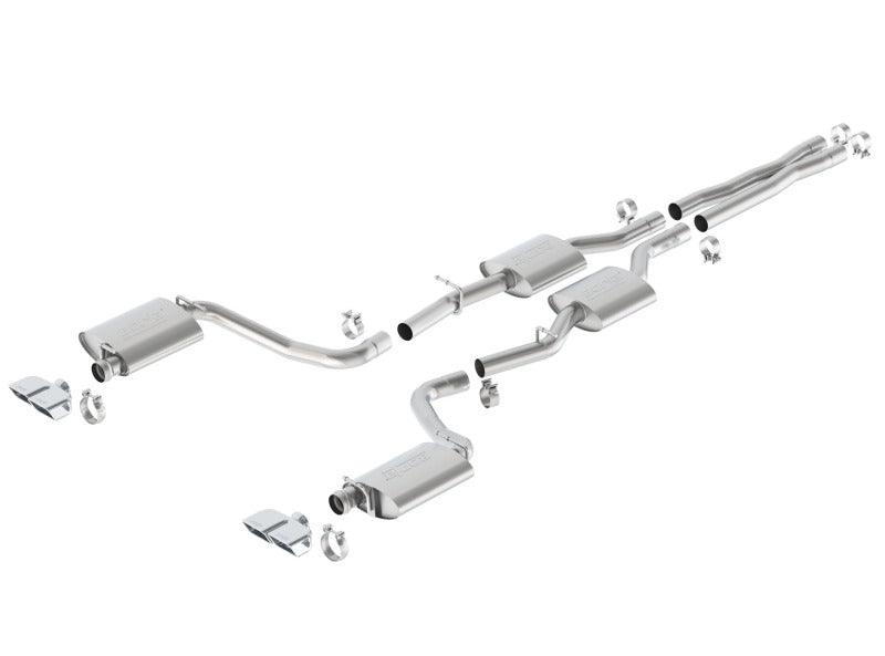 Borla 15-16 Dodge Challenger R/T 5.7L Dual Rectangle Angle Cut Dual Split Rear Exit S-Type Exhaust - Order Your Parts - اطلب قطعك