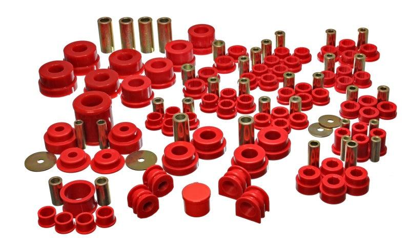 Energy Suspension 02-09 Nissan 350Z / 03-07 Infiniti G35 Coupe Red Hyper-Flex Master Bushing Set - Order Your Parts - اطلب قطعك