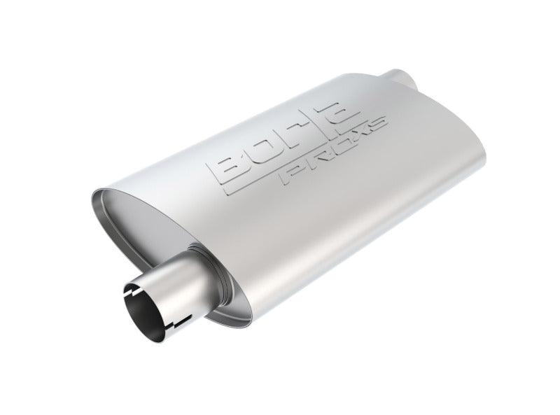Borla Universal Pro-XS Oval 2.25in Inlet / Outlet Offset Notched Muffler - Order Your Parts - اطلب قطعك