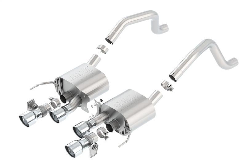 Borla 15 Chevy Corvette C7 ZO6 6.2L w/o AFM w/ NPP ATAK Quad RD RL AC Tips Center Rear Exit Exh - Order Your Parts - اطلب قطعك