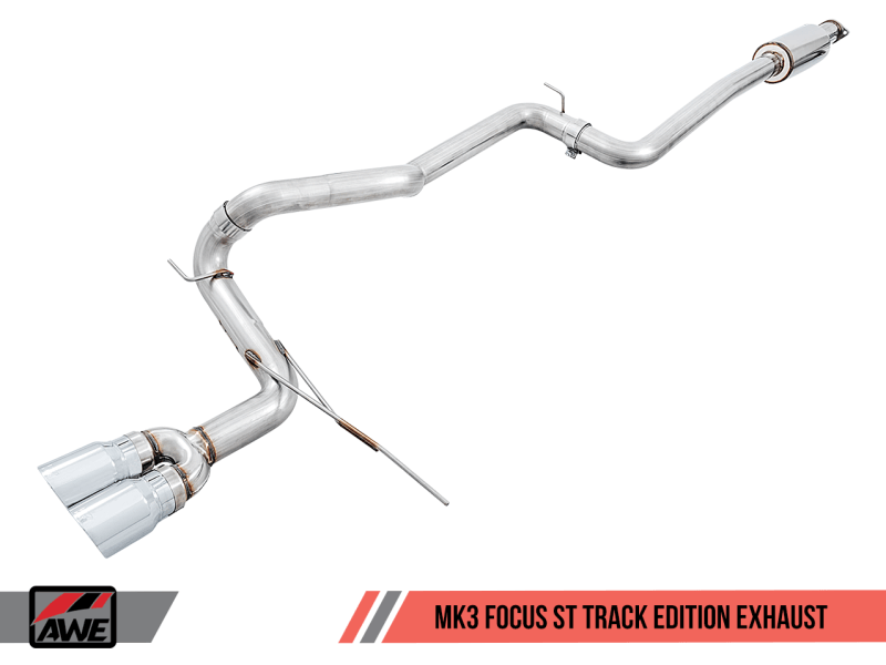 AWE Tuning Ford Focus ST Track Edition Cat-back Exhaust - Diamond BlackTips - Order Your Parts - اطلب قطعك