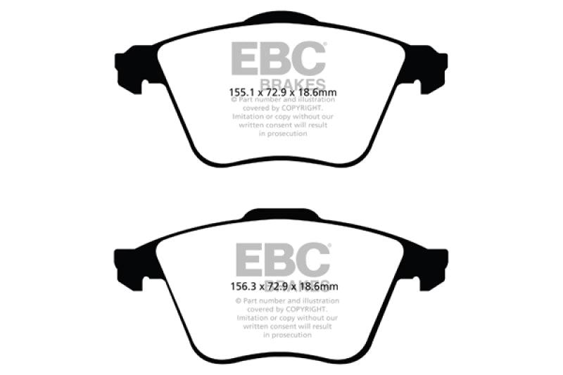 EBC 07-13 Mazda 3 2.3 Turbo Redstuff Front Brake Pads - Order Your Parts - اطلب قطعك