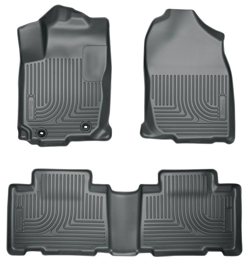 Husky Liners 2013 Honda Accord WeatherBeater Black Front & 2nd Seat Floor Liners (4-Door Sedan Only) - Order Your Parts - اطلب قطعك