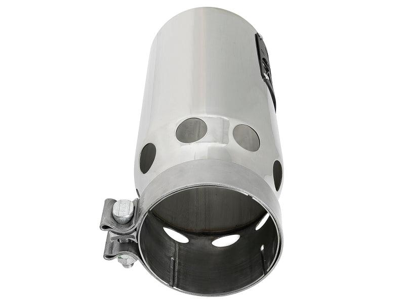 aFe SATURN 4S 4in SS Intercooled Exhaust Tip - Polished 4in In x 5in Out x 12in L Bolt-On - Order Your Parts - اطلب قطعك