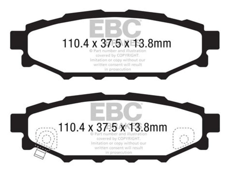 EBC 12+ Subaru BRZ 2.0 (solid rear rotors) Greenstuff Rear Brake Pads - Order Your Parts - اطلب قطعك