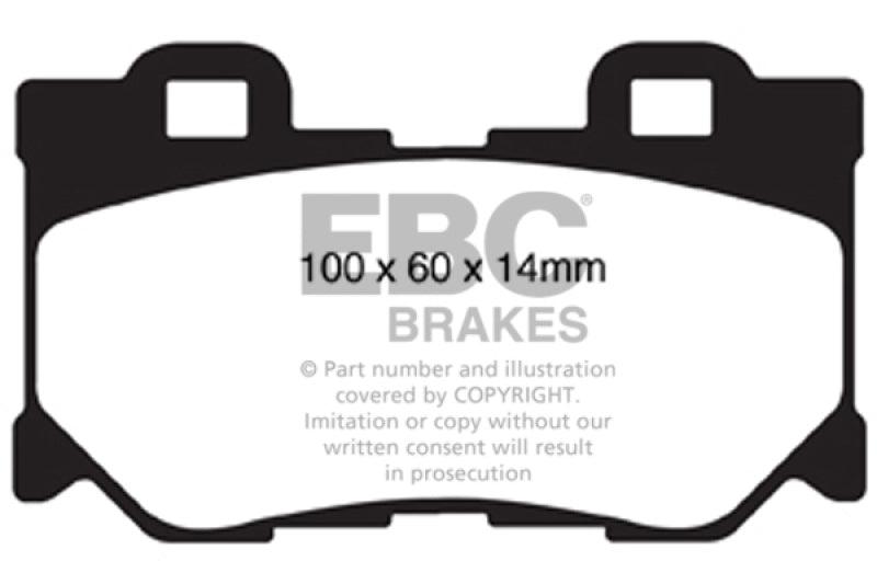 EBC 08-13 Infiniti FX50 5.0 Redstuff Rear Brake Pads - Order Your Parts - اطلب قطعك
