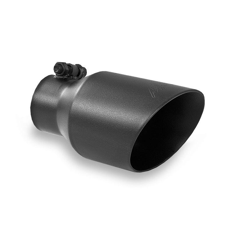 MBRP Universal 4in OD Dual Wall Angled 2.5in Inlet 8in Lgth Exhaust Tip - Black - Order Your Parts - اطلب قطعك