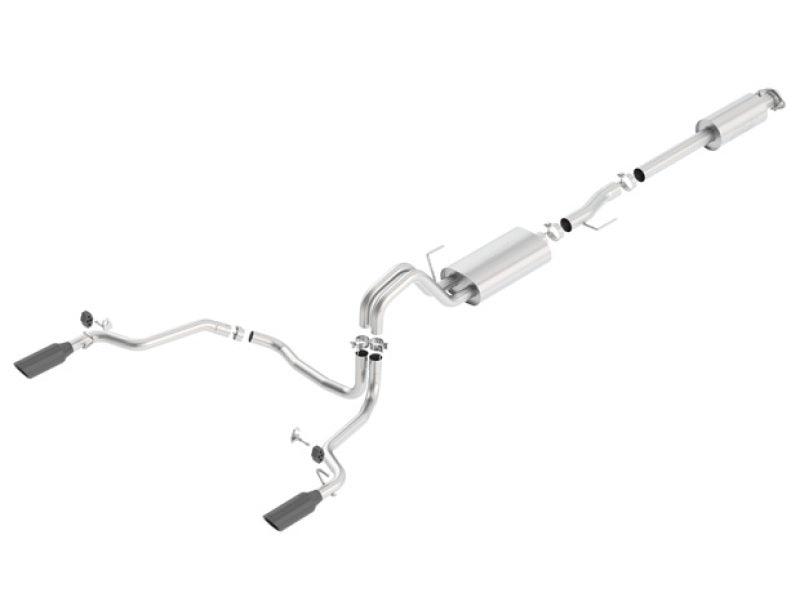Borla 15-17 F-150 2.7/3.5L V6 EcoBoost / 5.0L V8 Black Chrome Cat-Back Touring Exhaust - Order Your Parts - اطلب قطعك