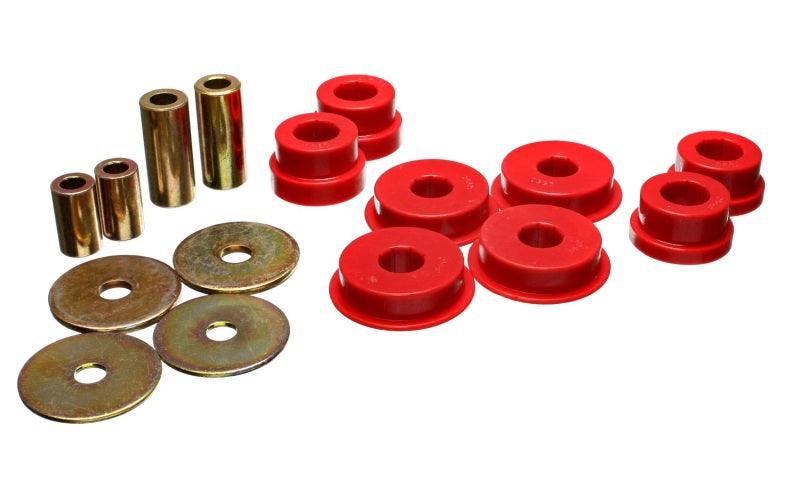 Energy Suspension 03-05 Mitsubishi Lancer EVO 8 Red Rear Differential / Mustache Bar Bushing Set - Order Your Parts - اطلب قطعك