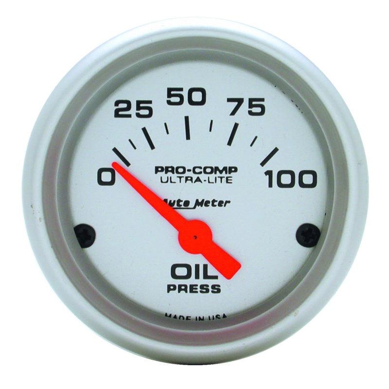 Autometer Ultra-Lite 52mm 0-100 PSI Electronic Oil Pressure Gauge - Order Your Parts - اطلب قطعك