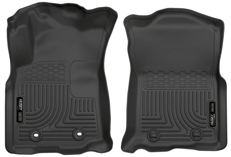 Husky Liners 2016 Toyota Tacoma w/ Auto Trans WeatherBeater Front Black Floor Liners - Order Your Parts - اطلب قطعك