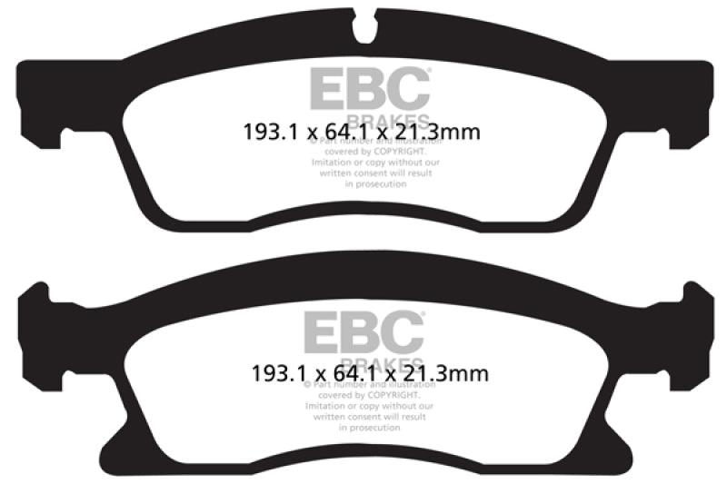 EBC 13+ Dodge Durango 5.7 Yellowstuff Front Brake Pads - Order Your Parts - اطلب قطعك
