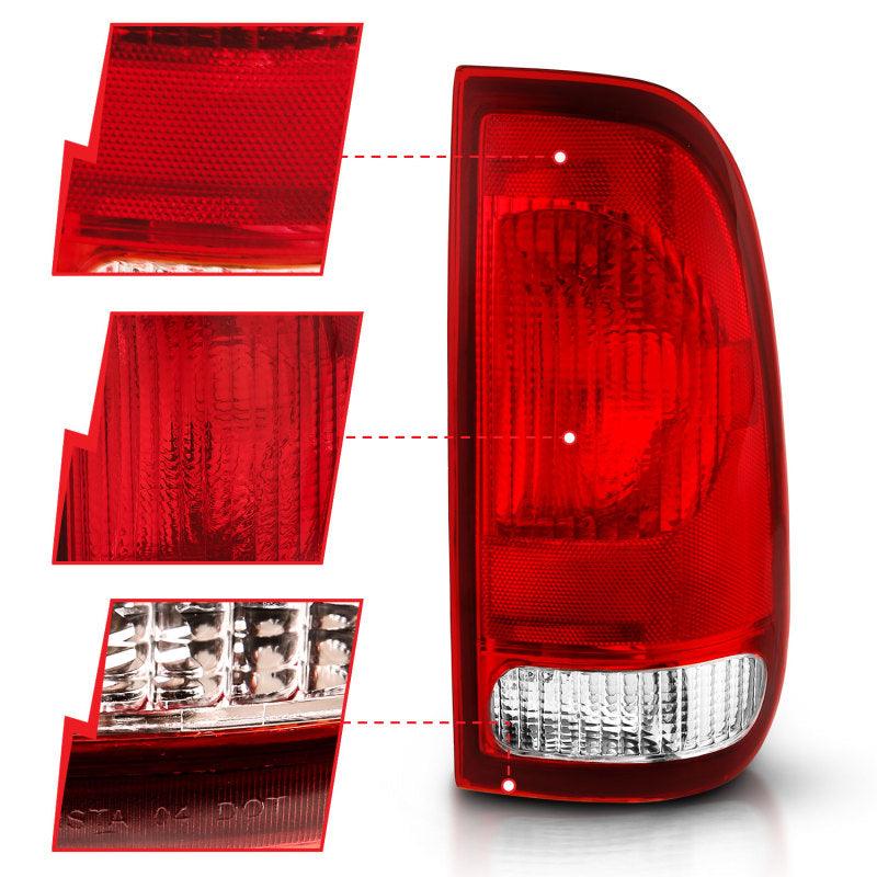 ANZO 1997-2003 Ford F-150 Taillight Red/Clear Lens (OE Replacement) - Order Your Parts - اطلب قطعك