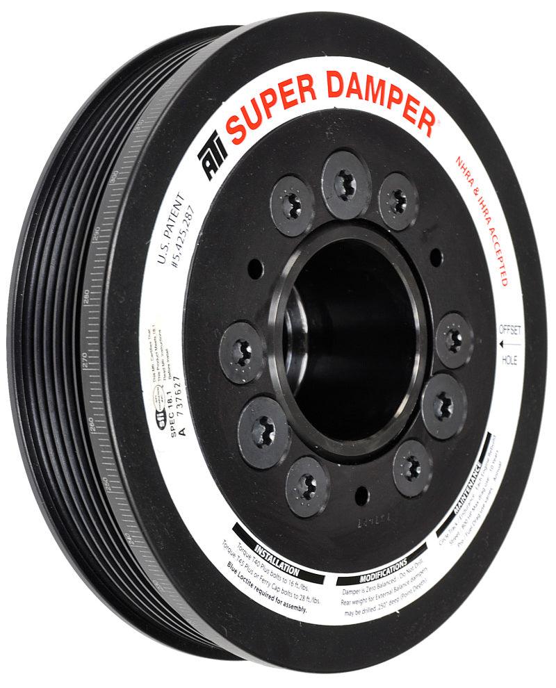 ATI Damper - 6.78in - AL - 6 Grv - 10 Per UD - LS1/2/3/6/L76 - 97-13 28T 8mm HTD Drive Rear - 3 Rng - Order Your Parts - اطلب قطعك