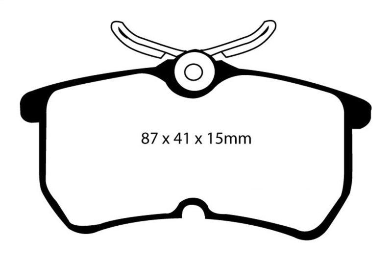 EBC 13+ Ford Fiesta 1.6 Turbo ST Yellowstuff Rear Brake Pads - Order Your Parts - اطلب قطعك