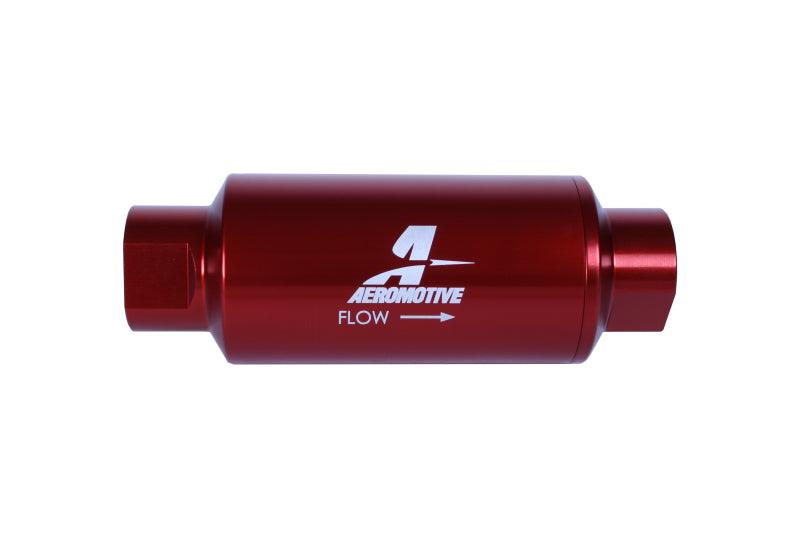 Aeromotive In-Line Filter - (AN-10) 10 Micron Microglass Element Red Anodize Finish - Order Your Parts - اطلب قطعك