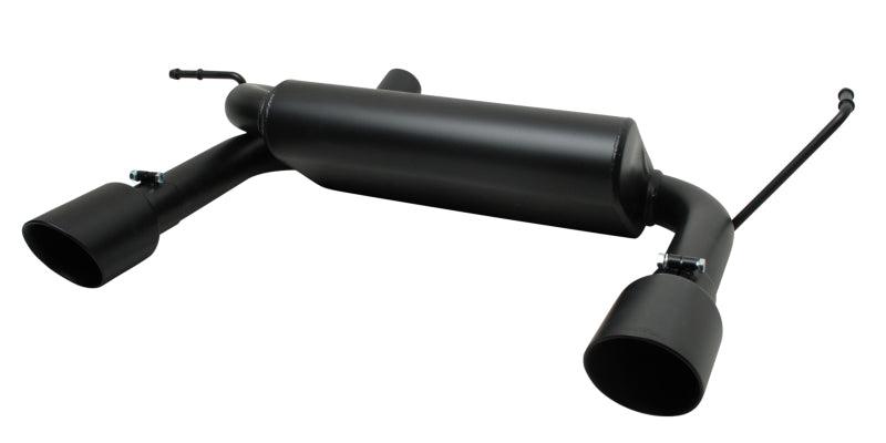 Gibson 07-11 Jeep Wrangler JK Rubicon 3.8L 2.5in Cat-Back Dual Split Exhaust - Black Elite (Ceramic) - Order Your Parts - اطلب قطعك