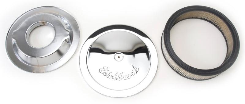 Edelbrock Air Cleaner Pro-Flo Series Round Steel Top Paper Element 14In Dia X 3 75In Dropped Base - Order Your Parts - اطلب قطعك