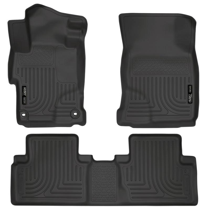 Husky Liners 2014 Honda Civic Sedan WeatherBeater Black Front & 2nd Seat Floor Liners - Order Your Parts - اطلب قطعك