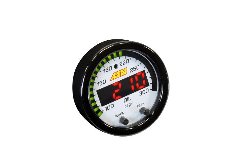 AEM X-Series Temperature 100-300F Gauge Kit (ONLY Black Bezel and Water Temp. Faceplate) - Order Your Parts - اطلب قطعك