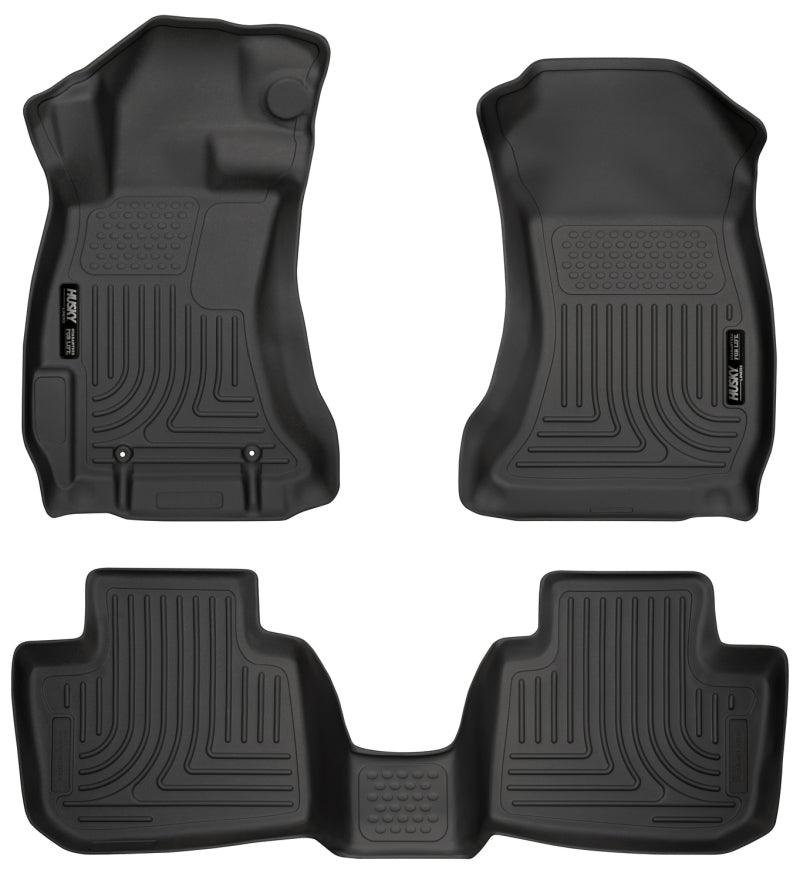 Husky Liners Subaru 12-14 Impreza/2015 WRX/STi WeatherBeater Combo Front&2nd Row Black Floor Liners - Order Your Parts - اطلب قطعك