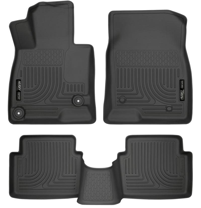 Husky Liners WeatherBeater 14 Mazda 3 Hatch&Sedan Front & Second Row Black Floor Liners - Order Your Parts - اطلب قطعك