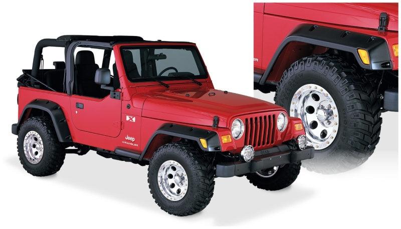 Bushwacker 97-06 Jeep TJ Pocket Style Flares 4pc - Black - Order Your Parts - اطلب قطعك