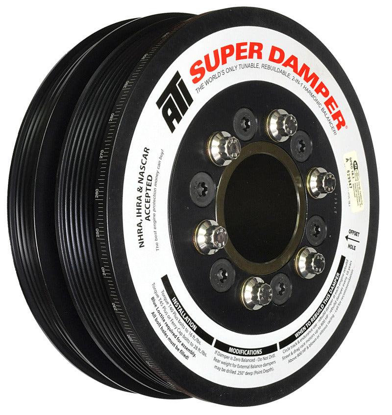 ATI Damper - 7.48in - Alum - 6/4 Grv - LS3 Camaro - 10-15 - Gen 3 Vortec Truck - 6 Bolt - LS - Order Your Parts - اطلب قطعك