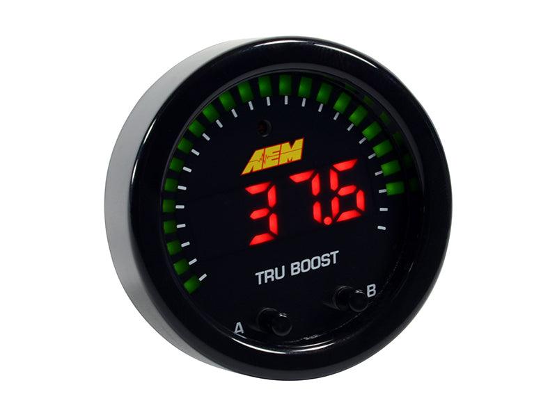 AEM X-Series Tru-Boost Controller Gauge w/ Boost Control Solenoid 80PSIg Internal MAP Sensor - Order Your Parts - اطلب قطعك