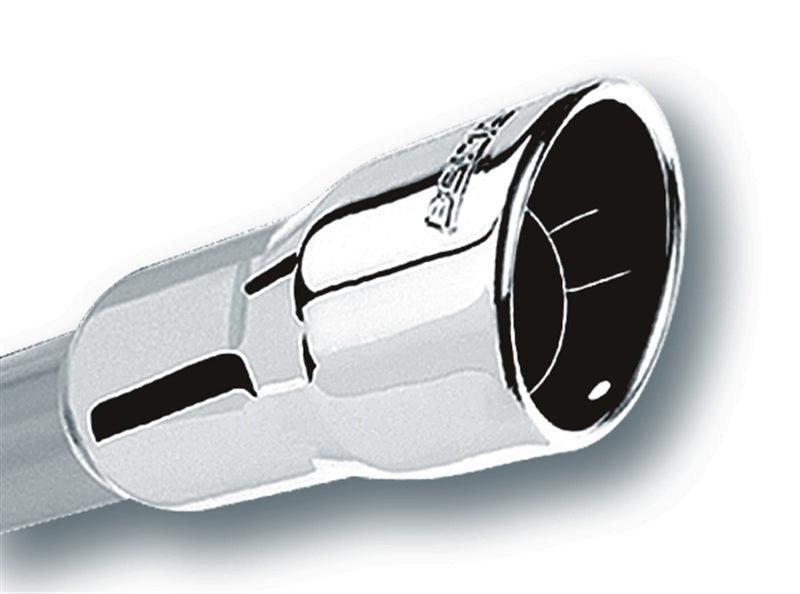 Borla 3in Inlet 4.25in Round Rolled Angle Cut x 4in Long Universal Exhaust Tips - Order Your Parts - اطلب قطعك